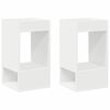 vidaXL End Table 2 &tau;&epsilon;&mu;. &Lambda;&epsilon;&upsilon;&kappa;ό 30 x 30 x 56 &epsilon;&kappa;. &Epsilon;&pi;&epsilon;&xi;&epsilon;&rho;&gamma;&alpha;&sigma;&mu;έ&nu;&omicron; &Xi;ύ&lambda;&omicron;