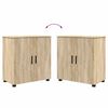 vidaXL Ντουλάπι Μπάνιου με ράφι με πόρτα Sonoma Δρυς 61 x 35 x 64 εκ.