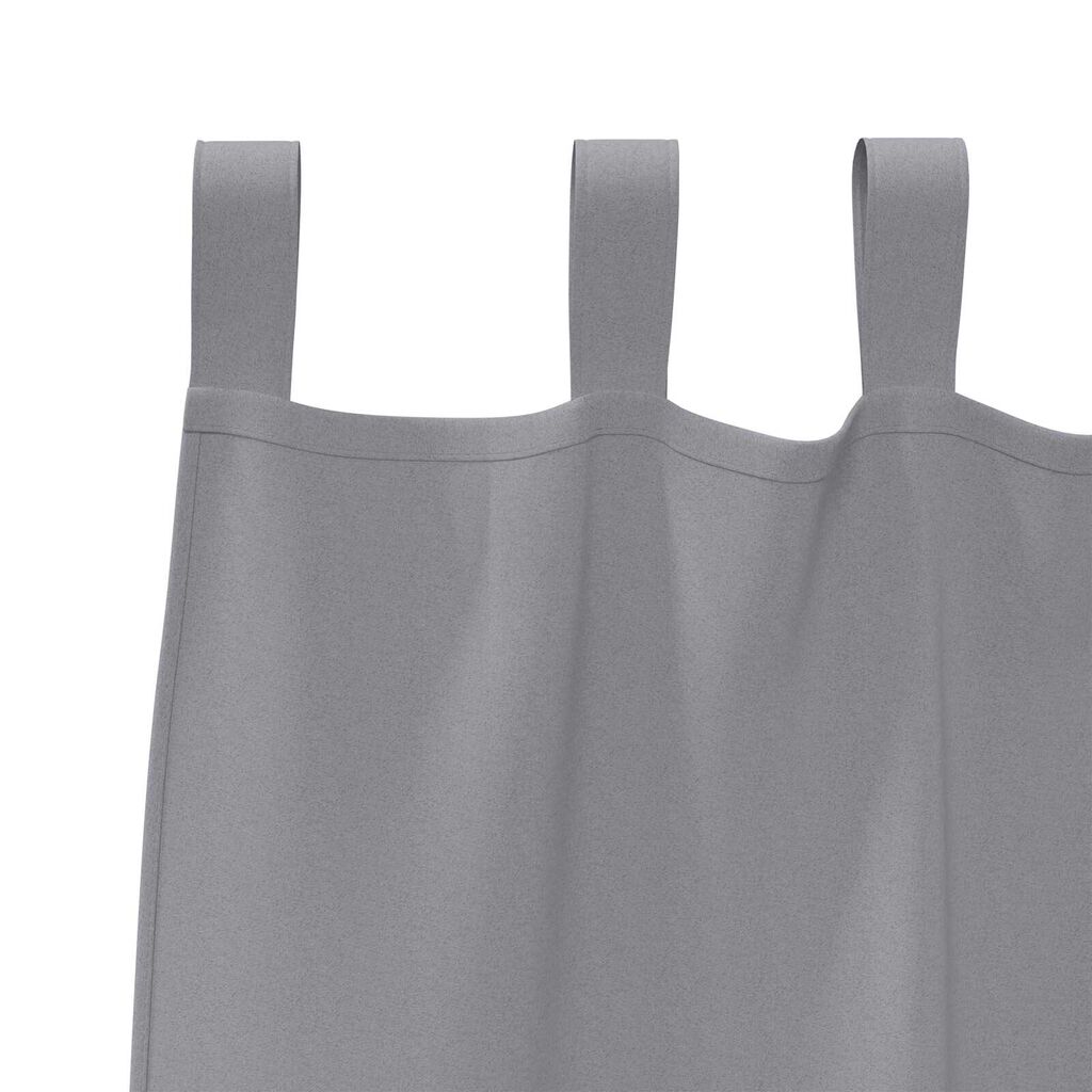 vidaXL Κουρτίνες 2 pcs Ανοιχτό γκρι 245 x 140 εκ. Πολυεστέρας