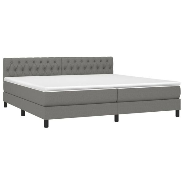 vidaXL &Kappa;&rho;&epsilon;&beta;ά&tau;&iota; Boxspring &mu;&epsilon; &Sigma;&tau;&rho;ώ&mu;&alpha; &Sigma;&kappa;&omicron;ύ&rho;&omicron; &Gamma;&kappa;&rho;&iota; 200x200 &epsilon;&kappa;. &Upsilon;&phi;&alpha;&sigma;&mu;ά&tau;&iota;&nu;&omicron;