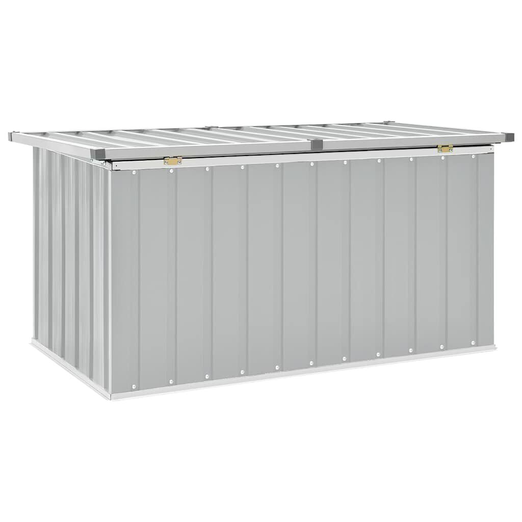 vidaXL Μπαούλο Αποθήκευσης Κήπου Γκρι 129 x 67 x 65 εκ.