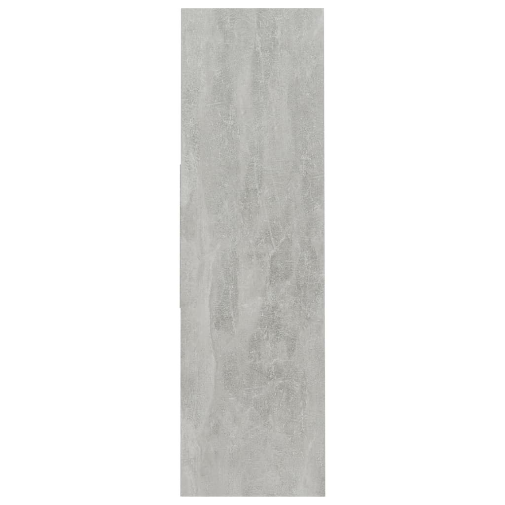 vidaXL Βιβλιοθήκη Γκρι Σκυροδέματος 97,5 x 29,5 x 100 εκ. Επεξ. Ξύλο
