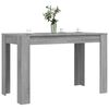 vidaXL Τραπεζαρία Γκρι Sonoma 120 x 60 x 76 εκ. από Επεξεργασμένο Ξύλο