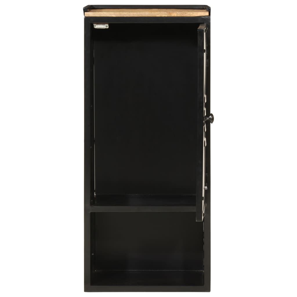 vidaXL Ντουλάπι Μπάνιου 40 x 27 x 90 εκ. Σίδηρο και Μασίφ Ξύλο Μάνγκο