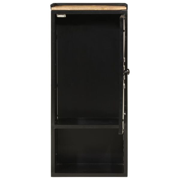 vidaXL Ντουλάπι Μπάνιου 40 x 27 x 90 εκ. Σίδηρο και Μασίφ Ξύλο Μάνγκο