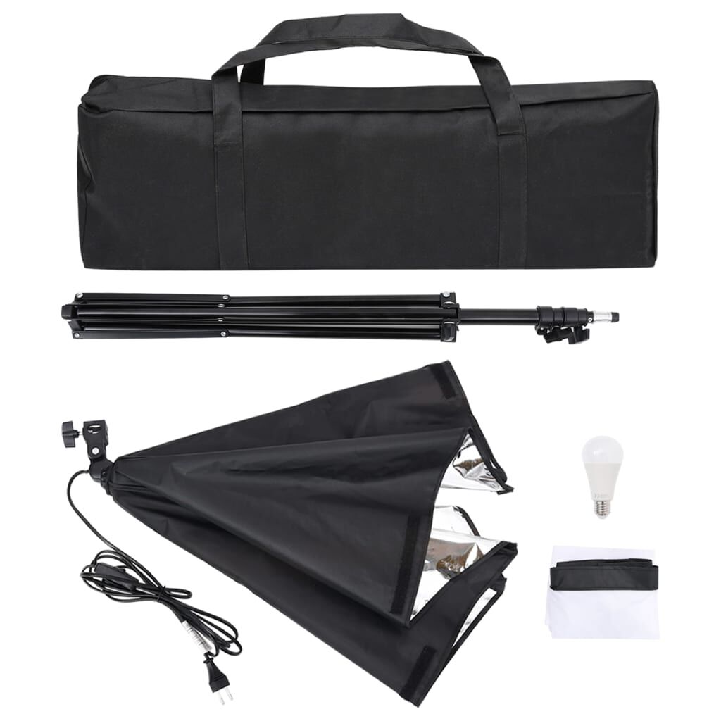 vidaXL Κιτ Φωτογραφικού Στούντιο με Softbox, Φόντο & Ανακλαστήρα