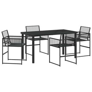 vidaXL &Sigma;έ&tau; &phi;&alpha;&gamma;&eta;&tau;&omicron;ύ &gamma;&iota;&alpha; &kappa;ή&pi;&omicron; 5 pcs &Mu;&alpha;ύ&rho;&omicron; &sigma;&upsilon;&nu;&theta;&epsilon;&tau;&iota;&kappa;ό &rho;&alpha;&tau;ά&nu;