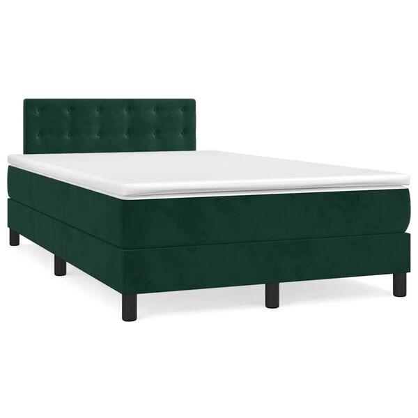 vidaXL &Kappa;&rho;&epsilon;&beta;ά&tau;&iota; Boxspring &mu;&epsilon; &Sigma;&tau;&rho;ώ&mu;&alpha; &Sigma;&kappa;&omicron;ύ&rho;&omicron; &Pi;&rho;ά&sigma;&iota;&nu;&omicron; 120x200&epsilon;&kappa;. &Beta;&epsilon;&lambda;&omicron;ύ&delta;&iota;&nu;&omicron;