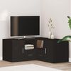vidaXL Ντουλάπι Γωνιακό Μαύρο 160x40x45 εκ. από Επεξεργασμένο Ξύλο