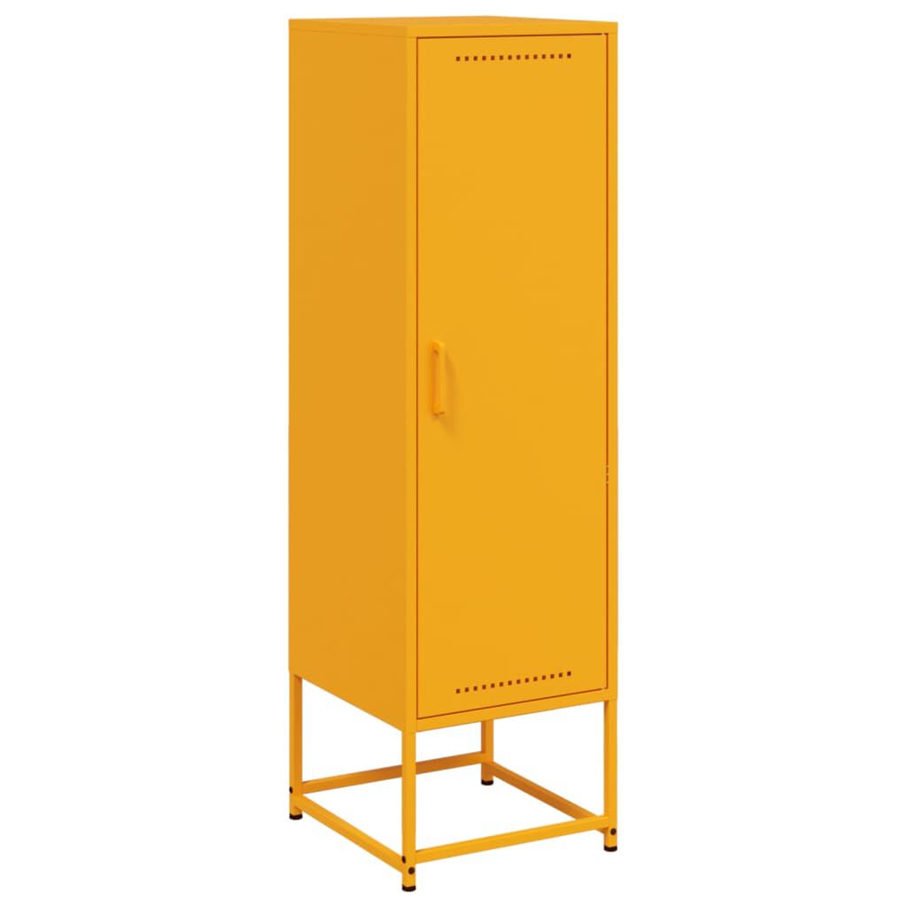 vidaXL Ντουλάπι Μουσταρδί 36x39x123 εκ. από Ατσάλι