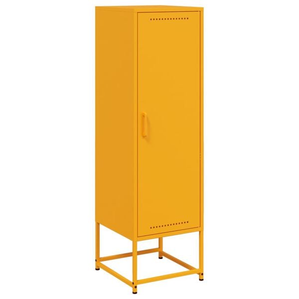 vidaXL Ντουλάπι Μουσταρδί 36x39x123 εκ. από Ατσάλι