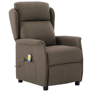 vidaXL &Kappa;&alpha;&rho;έ&kappa;&lambda;&alpha; &mu;&alpha;&sigma;ά&zeta; &mu;&epsilon; &mu;&alpha;&xi;&iota;&lambda;ά&rho;&iota; Taupe 93.5 x 67.5 x 101.5 &epsilon;&kappa;. ύ&phi;&alpha;&sigma;&mu;&alpha;
