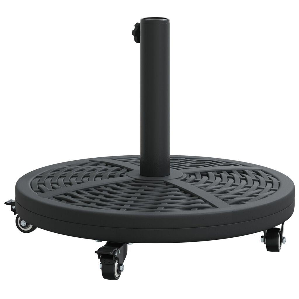 Βάση ομπρέλας vidaXL με ρόδες για στέλεχος Ø38-48 mm 13 kg Στρογγυλή