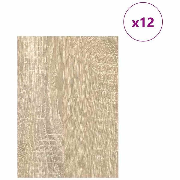 vidaXL Διακοσμητικά Πάνελ 12 pcs Sonoma Δρυς 15 x 21 x 0.3 εκ