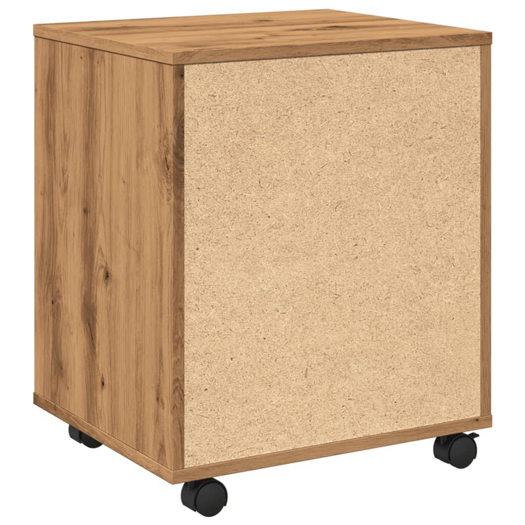 vidaXL Τροχήλατο ντουλάπι Artisan Oak 45x38x54 cm Κατασκευασμένο ξύλο