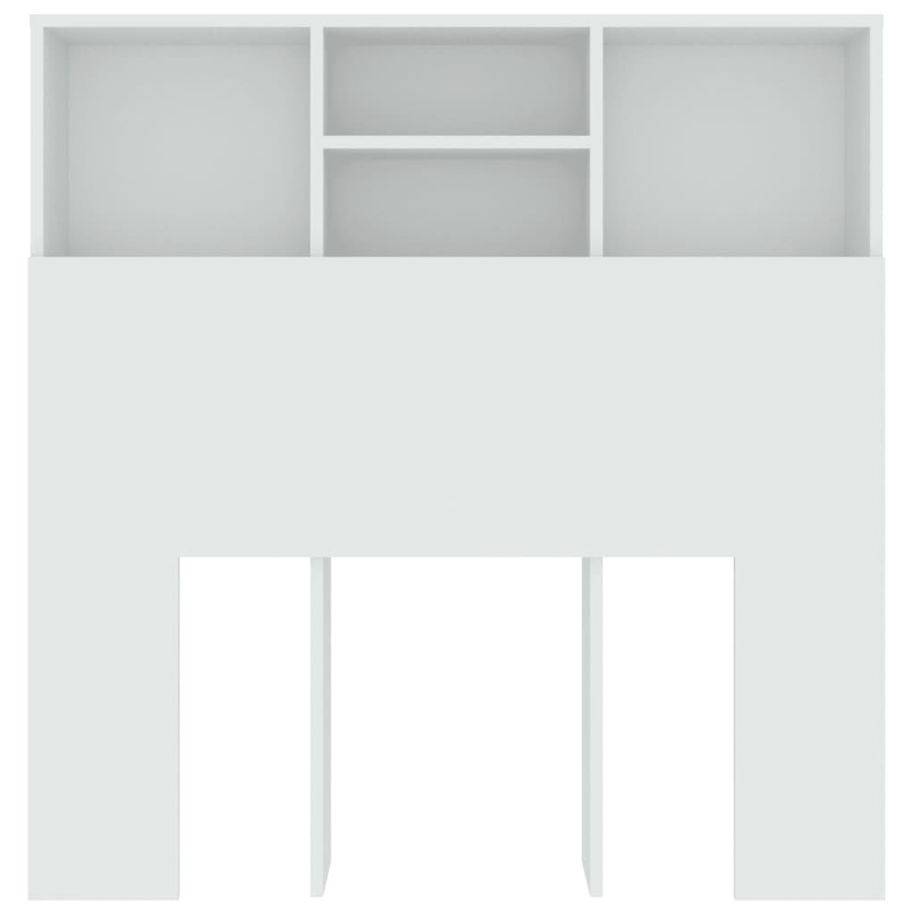 vidaXL Κεφαλάρι Με Αποθηκευτικό Χώρο Λευκό 100x19x103,5 εκ.