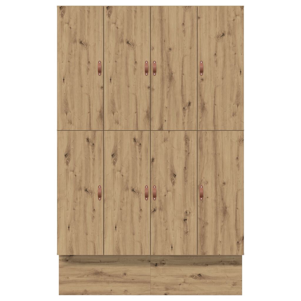 vidaXL Κρεβάτι αποθήκευσης Artisan Oak 140x190 εκ.