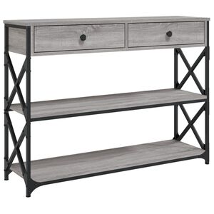 vidaXL &Tau;&rho;&alpha;&pi;έ&zeta;&iota; &Kappa;&omicron;&nu;&sigma;ό&lambda;&alpha; &Gamma;&kappa;&rho;&iota; Sonoma 100x28x75 &epsilon;&kappa;. &Epsilon;&pi;&epsilon;&xi;&epsilon;&rho;&gamma;&alpha;&sigma;&mu;έ&nu;&omicron; &Xi;ύ&lambda;&omicron;