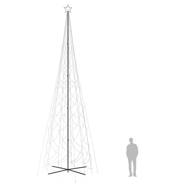 vidaXL Χριστουγεννιάτικο Δέντρο Κώνος 3000 LED Μπλε 230 x 800 εκ.