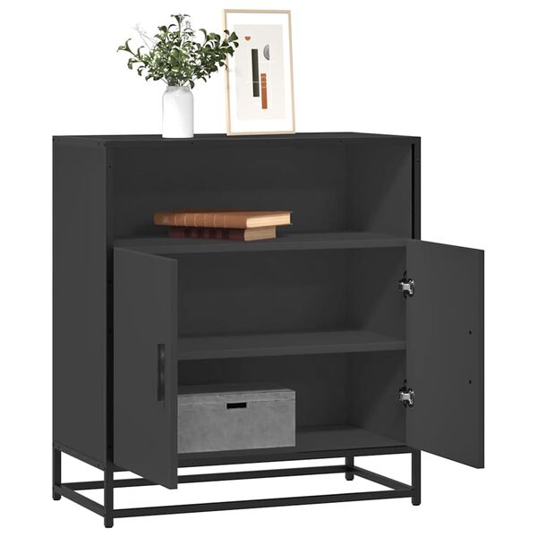 vidaXL Συρταριέρα Μαύρο 68x35x76 cm Κατασκευασμένο ξύλο