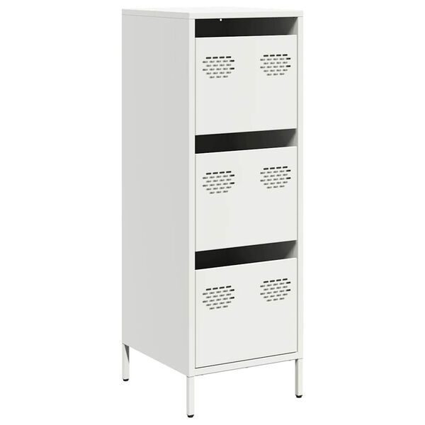 vidaXL Ντουλάπι Λευκό 39x35x103,5 εκ. από Ατσάλι