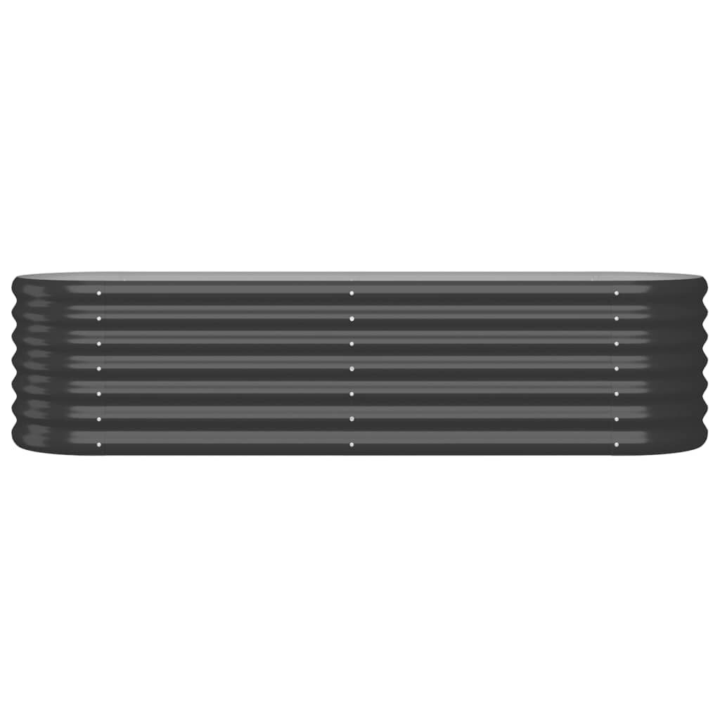 vidaXL Ζαρντινιέρα Ανθρακί 152x40x36 εκ Ατσάλι με Ηλεκτρ. Βαφή Πούδρας