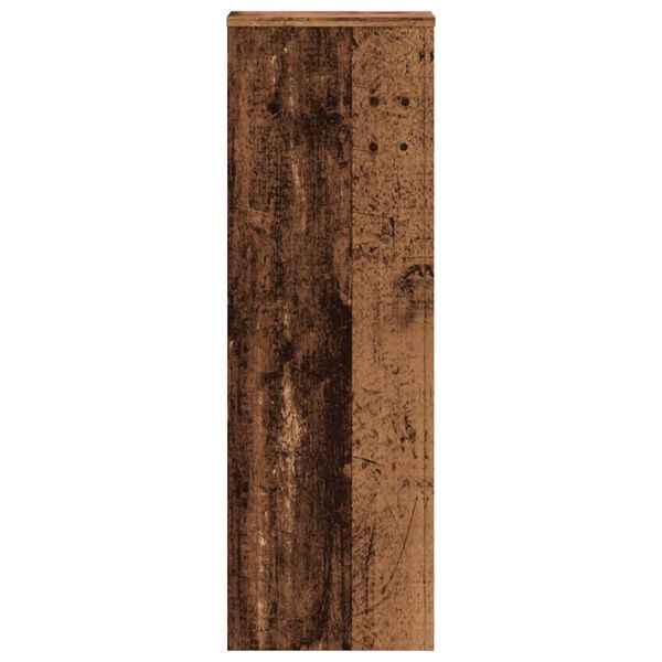 vidaXL Βάσεις Φυτών Όψη Παλαιού Ξύλου 33x33x100 εκ. Επεξ. Ξύλο