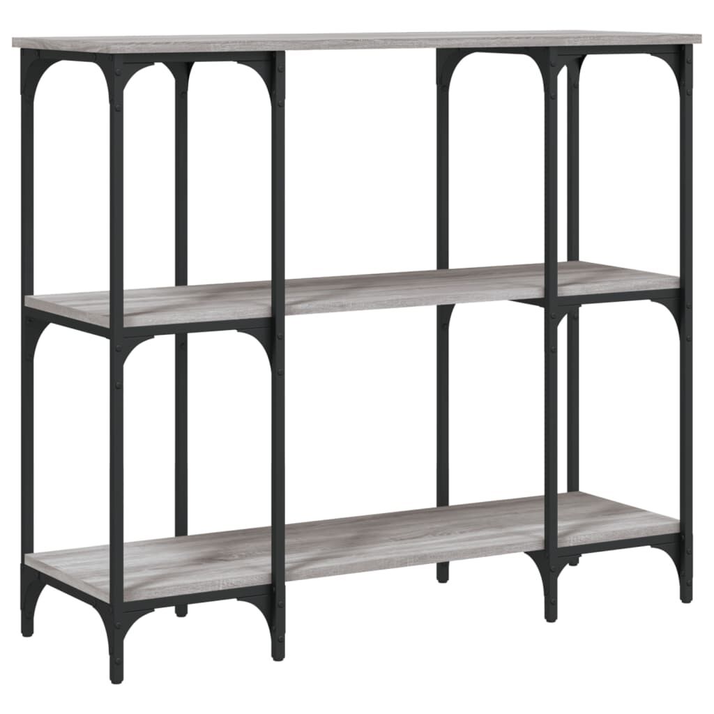 vidaXL Τραπέζι Κονσόλα Γκρι Sonoma 102x35x90 εκ. Επεξεργασμένο Ξύλο