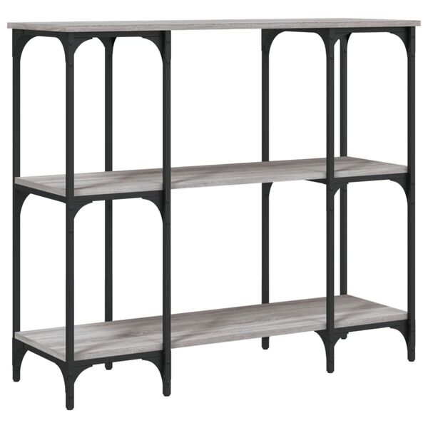 vidaXL Τραπέζι Κονσόλα Γκρι Sonoma 102x35x90 εκ. Επεξεργασμένο Ξύλο