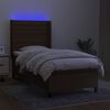 vidaXL &Kappa;&rho;&epsilon;&beta;ά&tau;&iota; Boxspring &mu;&epsilon; &Sigma;&tau;&rho;ώ&mu;&alpha; & LED &Sigma;&kappa;.&Kappa;&alpha;&phi;έ 80x200 &epsilon;&kappa;. &Upsilon;&phi;&alpha;&sigma;&mu;ά&tau;&iota;&nu;&omicron;