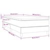 vidaXL &Kappa;&rho;&epsilon;&beta;ά&tau;&iota; Boxspring &mu;&epsilon; &Sigma;&tau;&rho;ώ&mu;&alpha; Taupe 90x200 &epsilon;&kappa;. &Upsilon;&phi;&alpha;&sigma;&mu;ά&tau;&iota;&nu;&omicron;