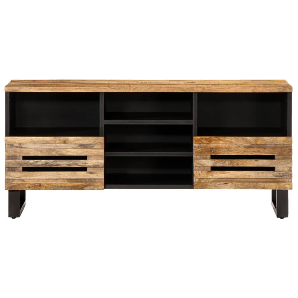 vidaXL Έπιπλο Τηλεόρασης 100 x 34 x 46 εκ. Μασίφ Ακατέργ. Ξύλο Μάνγκο