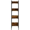 vidaXL Βιβλιοθήκη 4 Επιπέδων Καπν. Δρυς 35x30x138,5 εκ. Επεξεργ. Ξύλο