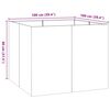 vidaXL Ζαρντινιέρα 100x100x80 εκ. Ατσάλι Σκληρυθέν στον Αέρα