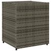 vidaXL Ντουλάπι Αποθήκευσης Κήπου Γκρι 55x59x69 εκ. Συνθετικό Ρατάν