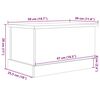 vidaXL Κουτί Αποθήκευσης Όψη Παλαιού Ξύλου 30x50x28 εκ. Επεξ.Ξύλο
