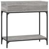 vidaXL Τραπέζι Κονσόλα Γκρι Sonoma 75x34,5x75 εκ. Επεξεργασμένο Ξύλο