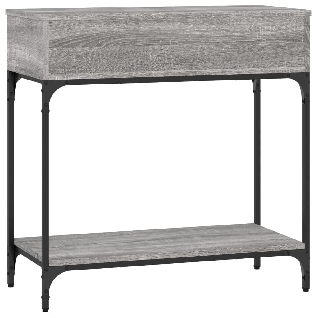 vidaXL Τραπέζι Κονσόλα Γκρι Sonoma 75x34,5x75 εκ. Επεξεργασμένο Ξύλο