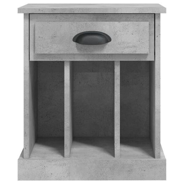 vidaXL Κομοδίνα 2 τεμ. Γκρι Σκυροδέματος 43x36x50 εκ.