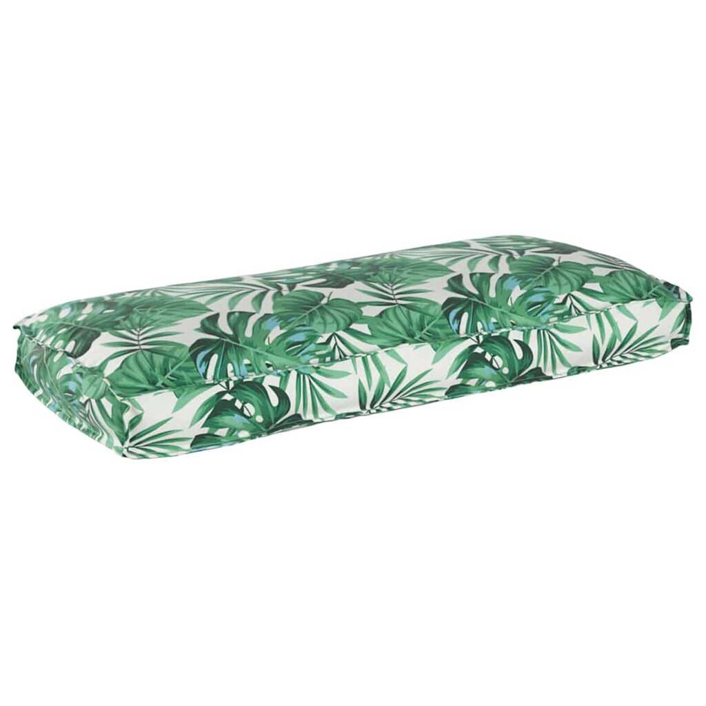 vidaXL Μαξιλάρι παλέτας για κάθισμα / πλάτη Floral Μοτίβο φύλλων