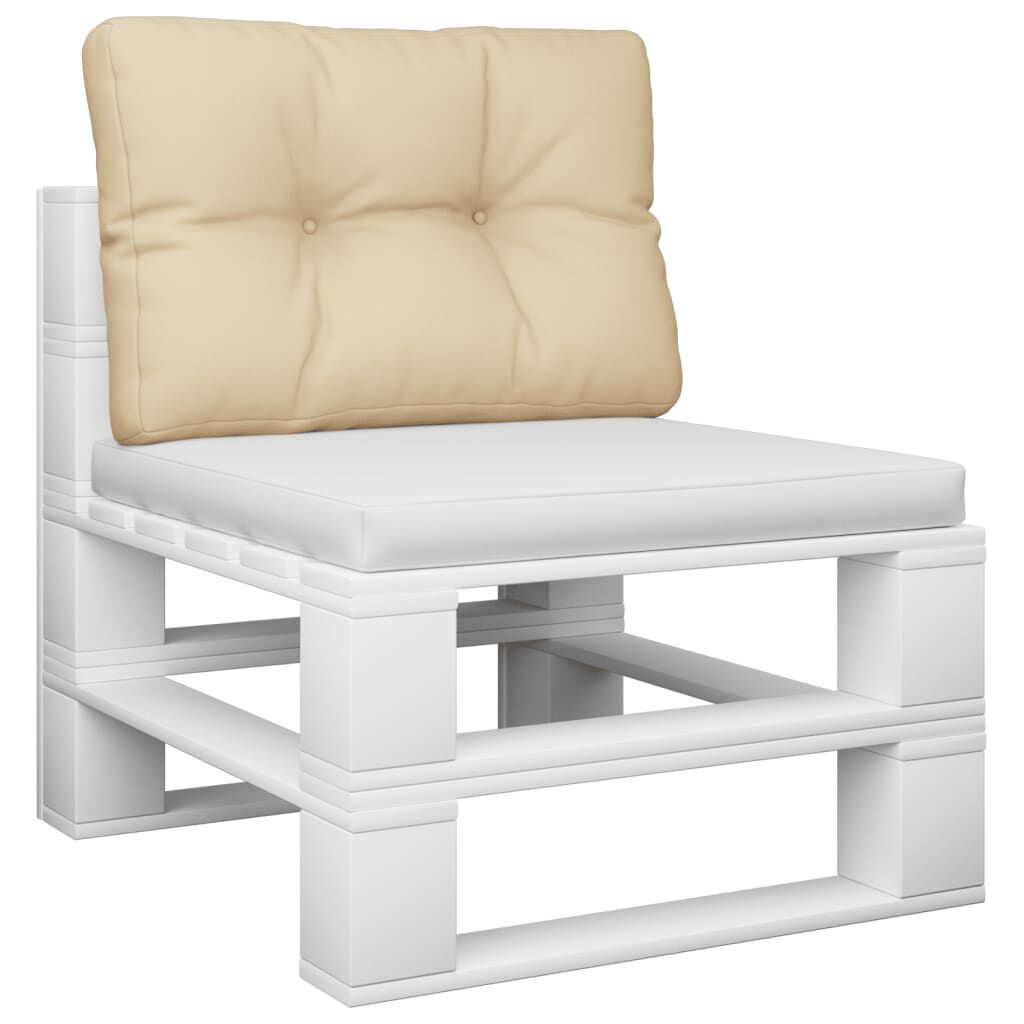 vidaXL Μαξιλάρι Παλέτας Μπεζ 50 x 40 x 12 εκ. Υφασμάτινο