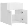 vidaXL Ντουλάπι Νιπτήρα Γυαλιστερό Λευκό 41x38,5x46 εκ από Επεξ. Ξύλο