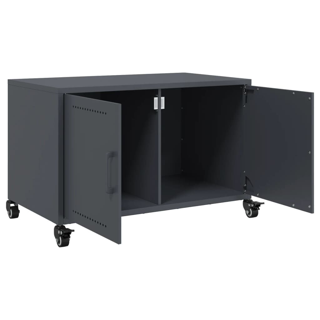 vidaXL Έπιπλο Τηλεόρασης Μαύρο 68x39x43,5 εκ. Χάλυβας