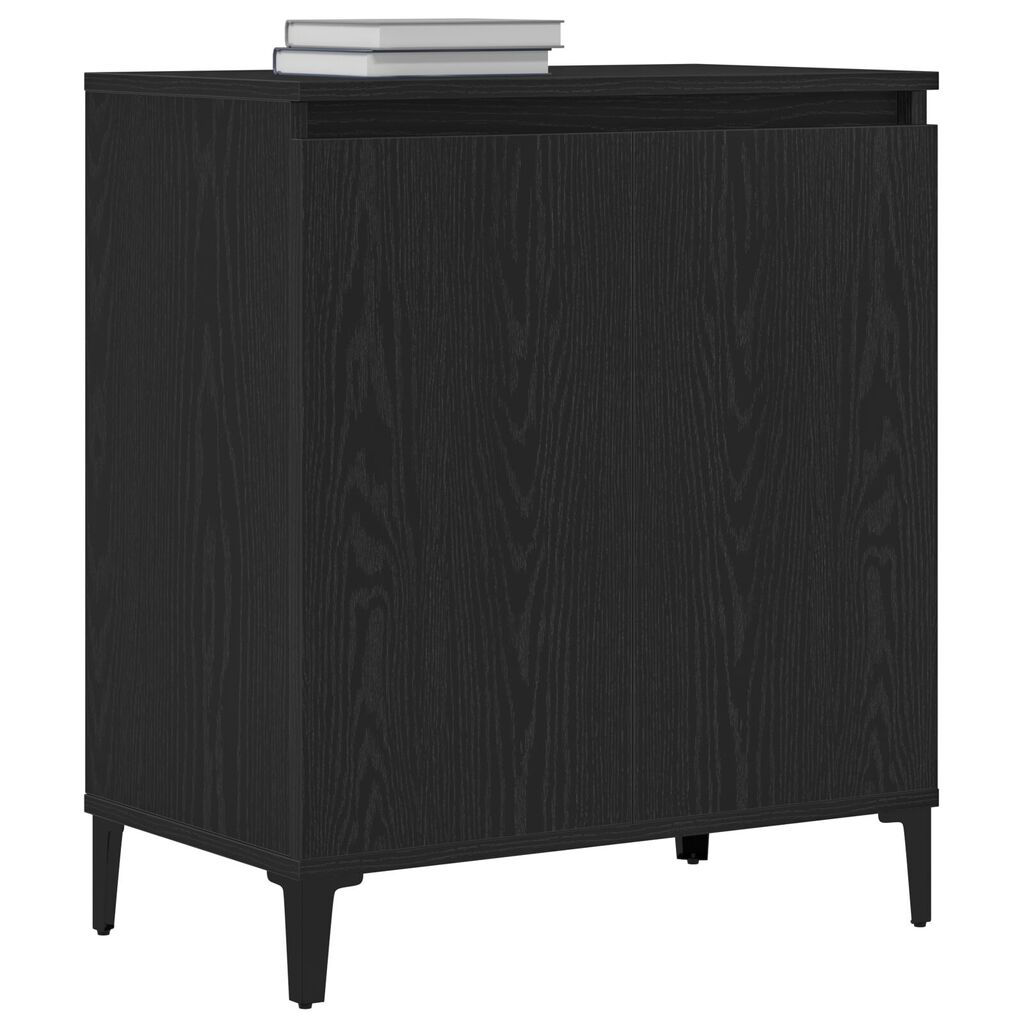 vidaXL Μπουφές Μαύρη Δρυς 60x35x70 εκ από Μηχανοποιημένο Ξύλο