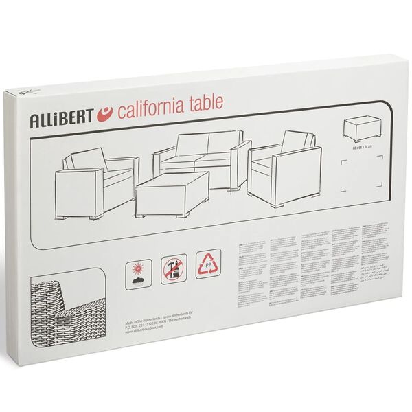 Keter Τραπέζι Εξωτερικού Χώρου California Χρώμα Γραφίτης