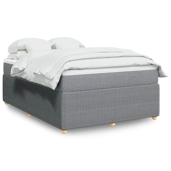 vidaXL &Kappa;&rho;&epsilon;&beta;ά&tau;&iota; Boxspring &mu;&epsilon; &Sigma;&tau;&rho;ώ&mu;&alpha; &Alpha;&nu;&omicron;&iota;&chi;&tau;ό &Gamma;&kappa;&rho;&iota; 140x200 &epsilon;&kappa;. &Upsilon;&phi;&alpha;&sigma;&mu;ά&tau;&iota;&nu;&omicron;