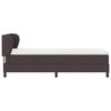 vidaXL Κρεβάτι box spring με στρώμα με στρώμα Σκούρο καφέ Σκούρο καφέ
