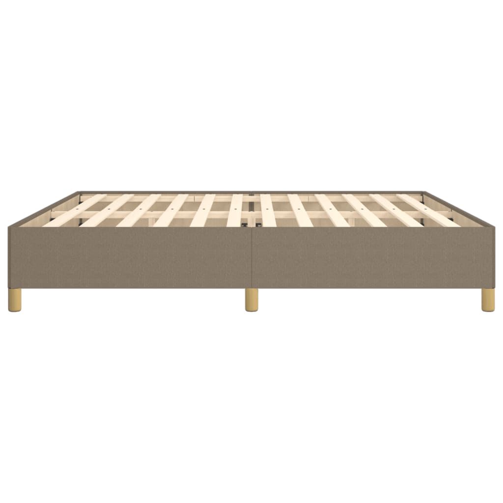 vidaXL Σκελετός Κρεβατιού Χωρίς Στρώμα Taupe 200x200 εκ.Υφασμάτινο