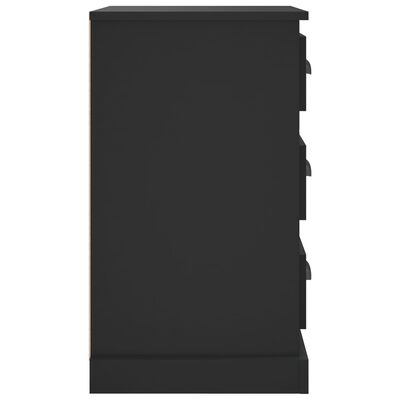 vidaXL Κομοδίνο Μαύρο 39 x 39 x 67 εκ. από Επεξεργασμένο Ξύλο