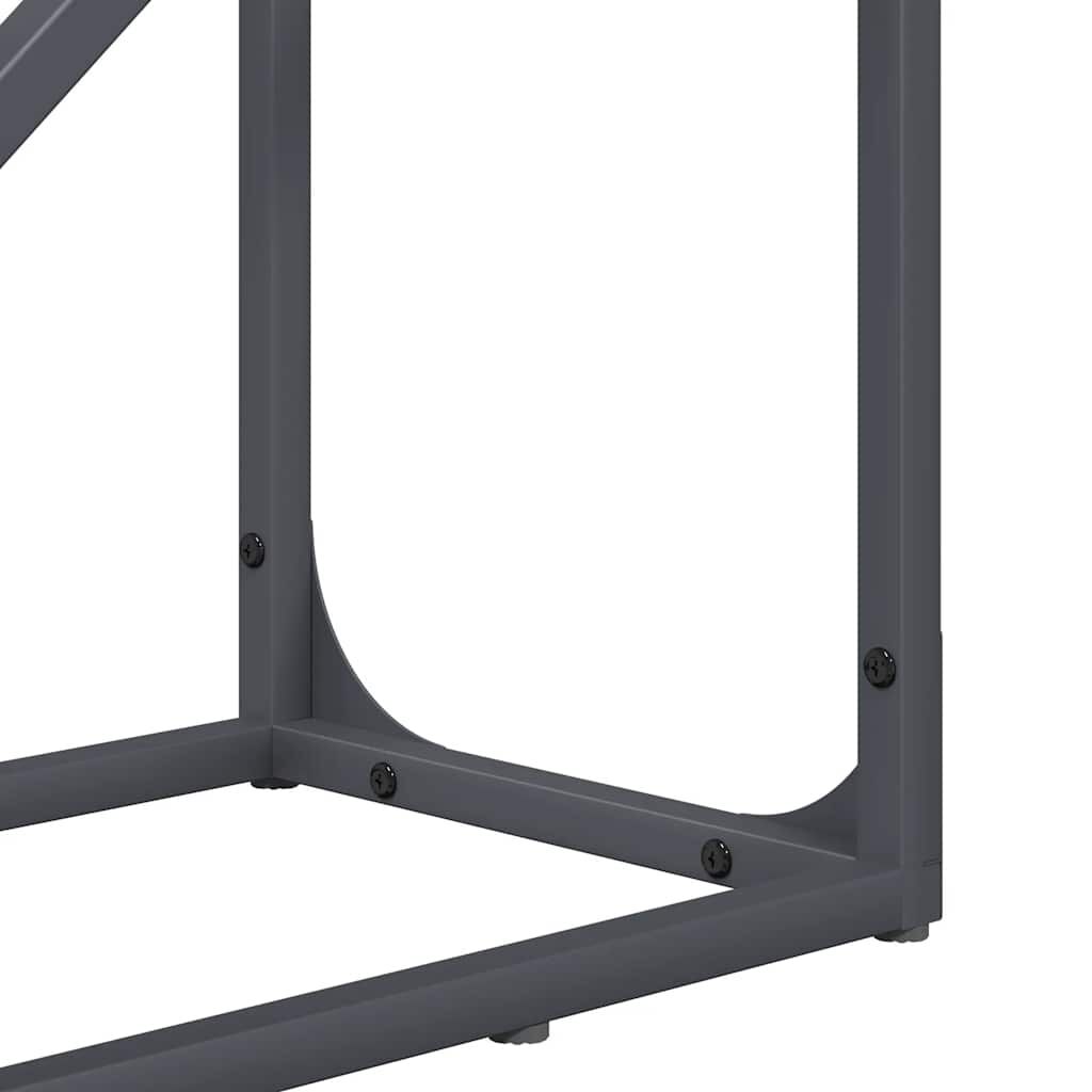 vidaXL Ράφι για καυσόξυλα Ανθρακί 40x25x100 εκ. Ατσάλι ψυχρής έλασης